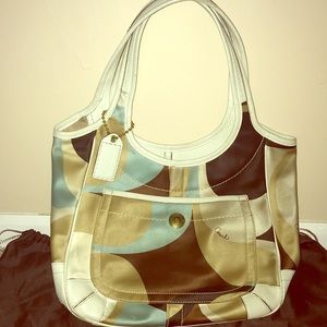 Authentic Warm Multi-Color Coach Purse